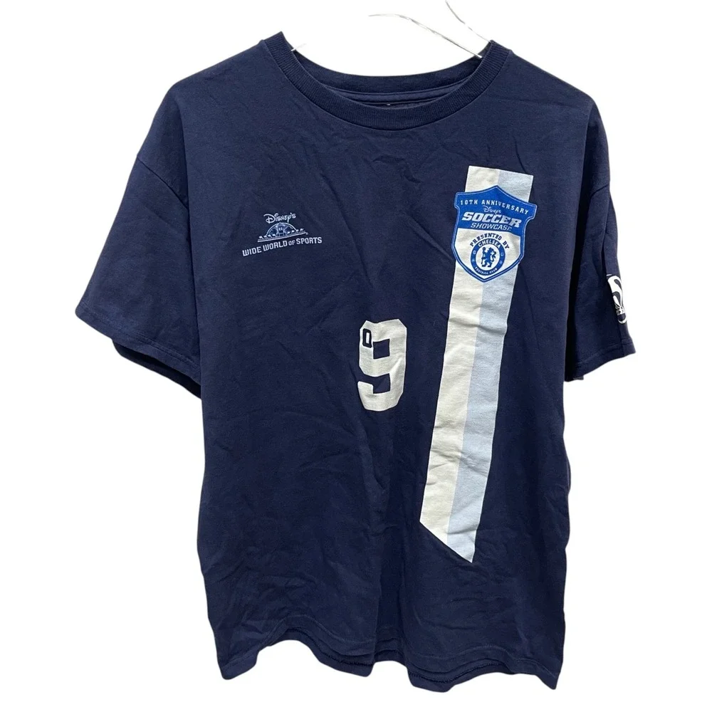 Adidas Disney Wide World of Sports Soccer Showcase Chelsea FC T-Shirt Navy Men M